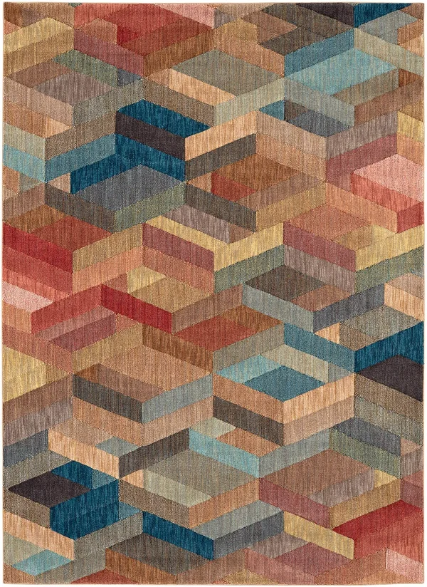 Karastan Elements Ignite Area Rug, 5&3x22 x 7&10x22 - Multi