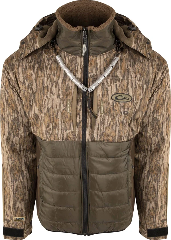 Drake LST Guardian Flex Double Down Eqwader Full Zip with Hood Jacket
