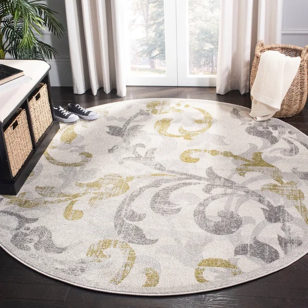 Safavieh 8& x 10& Amherst AMT428K Ivory - Grey Rug