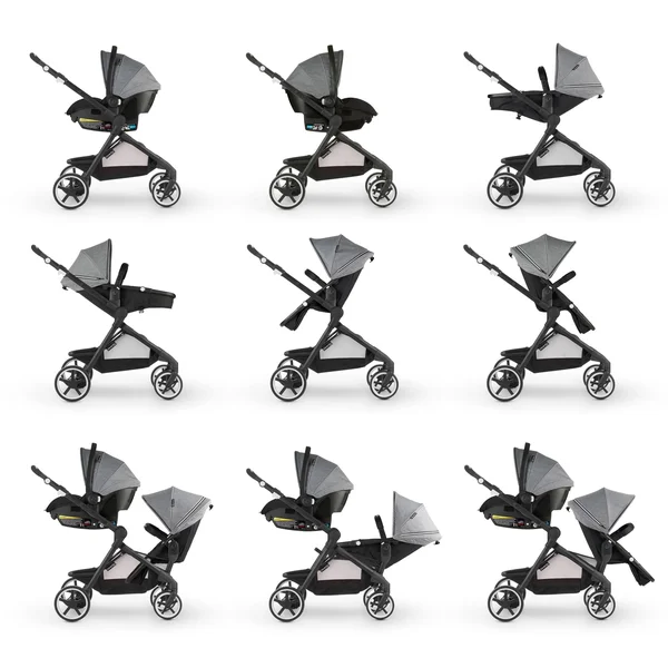Gold SensorSafe Pivot Xpand Smart Modular Travel System (opal Pink)