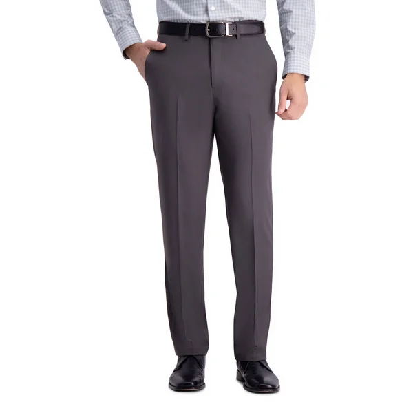 Haggar Men's Premium Comfort Straight Fit Flat Front Dress Pant