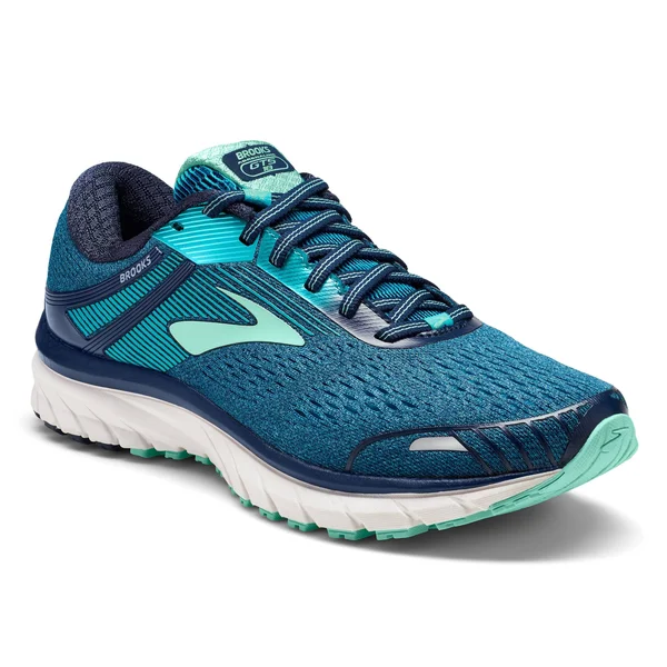Brooks Adrenaline GTS 18 Women's Running Shoes Navy/Teal/Mint - 12 B