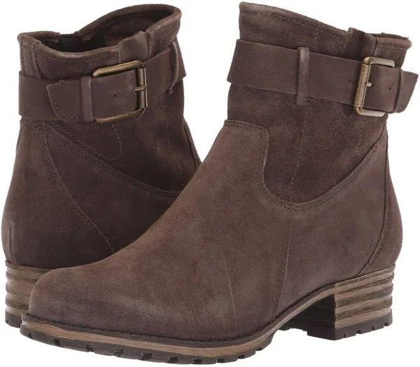 Women's Clarks Marana Amber Ankle Boot - Size: 6, Taupe Suede