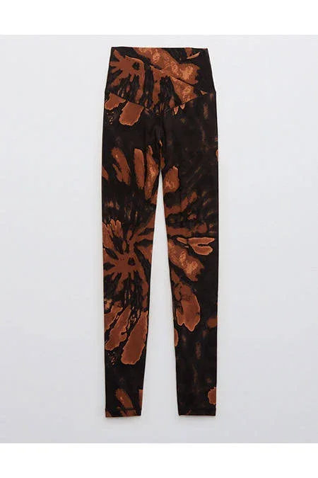 OFFLINE Real Me Tie Dye High Waisted Crossover Legging Women's Jupiter Brown L