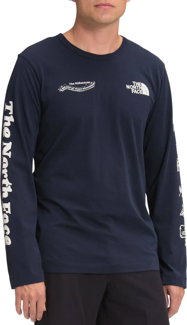 The North Face Men's Himalayan Bottle Long Sleeve T-Shirt, XXL, Aviator Navy