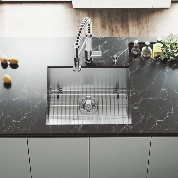 Vigo VG2320CK1 23x22 Undermount Stainless Steel Kitchen Sink - Grid and STRAINER