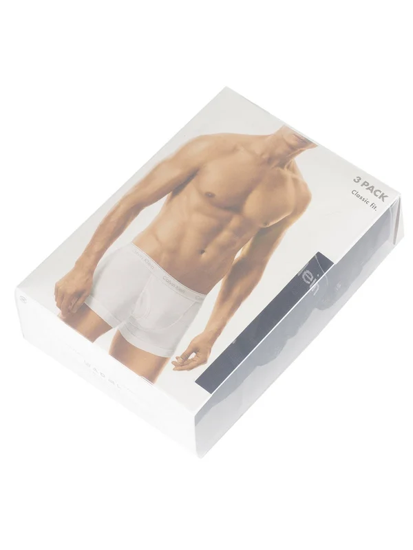 Calvin Klein 3 Pack Cotton Trunks - Black - Boxers