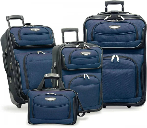 Traveler&s Choice Travel Select Amsterdam 4-Piece Expandable Luggage Set - Navy/Black