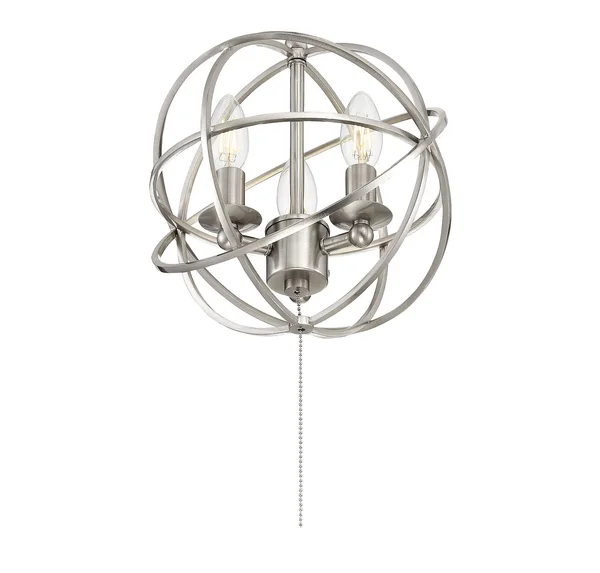 Savoy House North Fan Light Kit - Satin Nickel - FLG-103-SN
