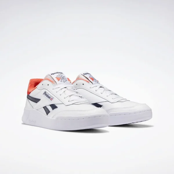 Reebok Club C Revenge Legacy Shoes Mens Sneakers 6 Ftwr White - Vector Navy, Dynamic Red