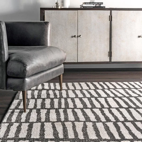 nuLOOM Quinn Jaggy Striped Area Rug, Size: 9& x 12&