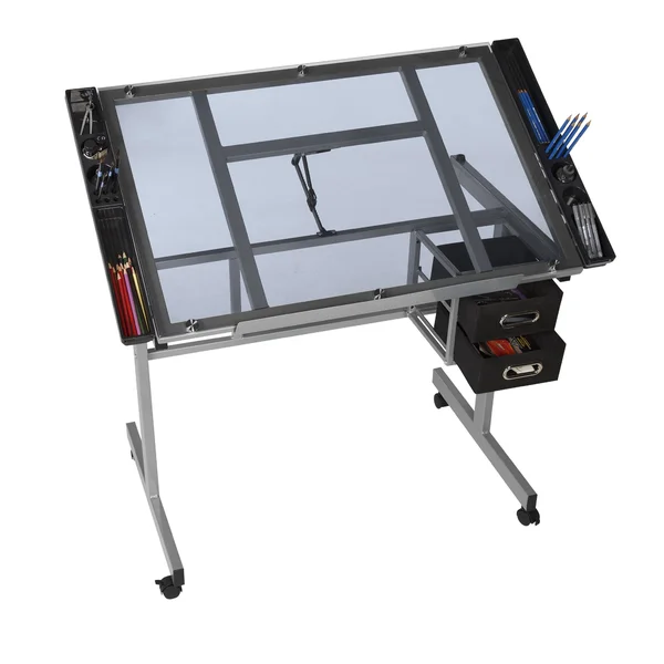 OneSpace 50-CS01 Craft Station, Silver/Blue Glass