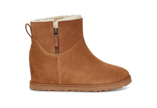 Ugg Women's Classic Femme Zip Mini Ankle Boot - Chestnut, 7.5