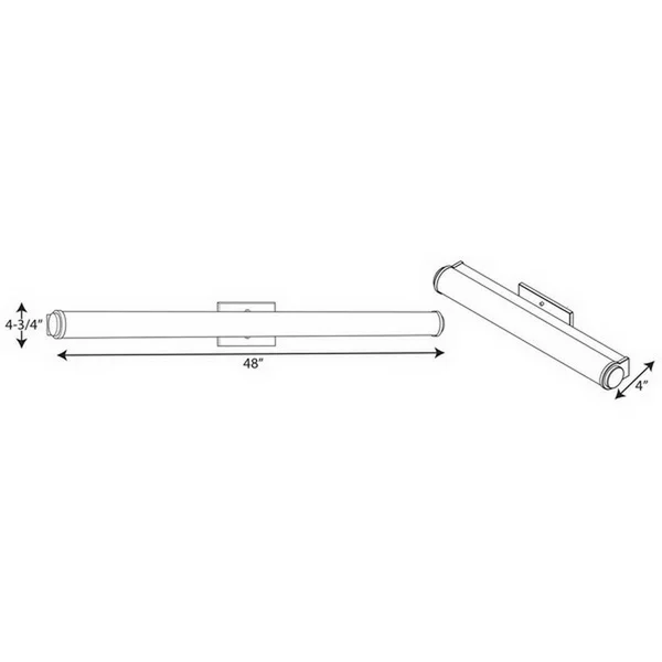 Progress Lighting P300225-009-30 Phase 1.1 LED Bath & Vanity, Nickel
