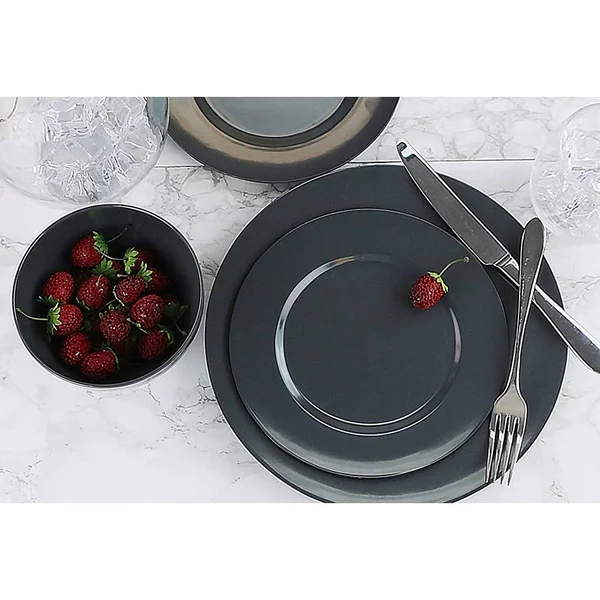 Reston Lloyd 71110SET Melamine Dinner PLATE - Gray