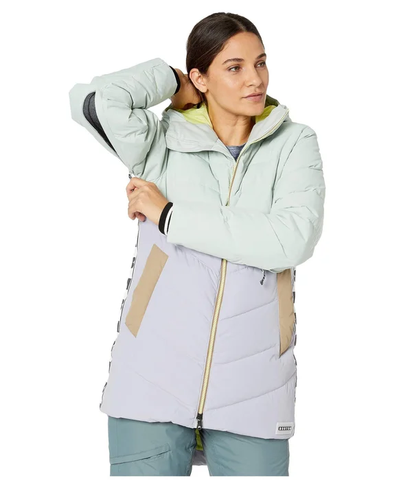 Burton Women's Loyle Down Jacket - Aqua Gray, Lilac Gray, Timber Wolf, Sunny Lime, Xs