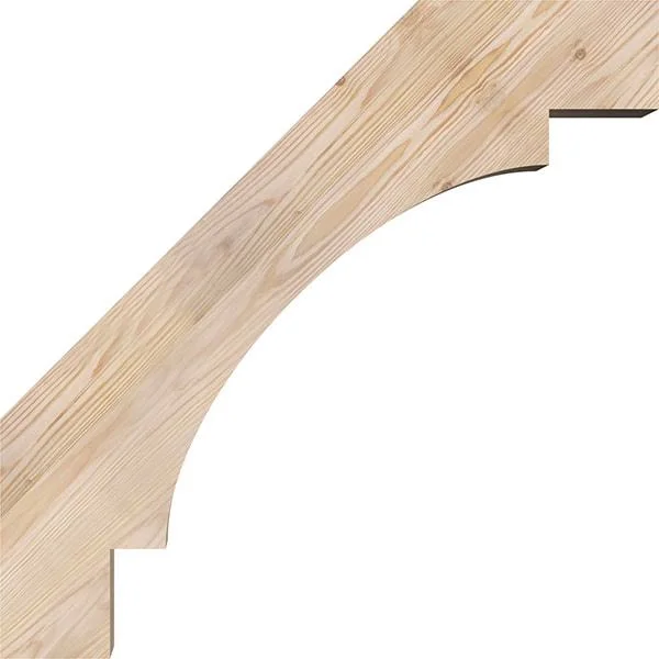 Ekena Millwork 5 1/2x22W x 26x22D x 26x22H Merced Smooth Brace - Douglas Fir