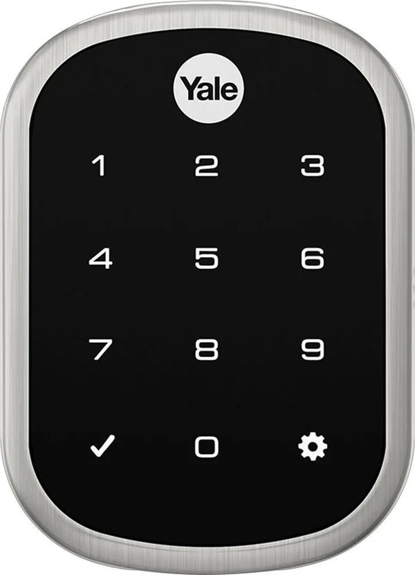 Yale Real Living YRD256 Assure Lock SL - Door lock - combination - electronic - smart lock - touch keypad - Z-Wave - satin nickel