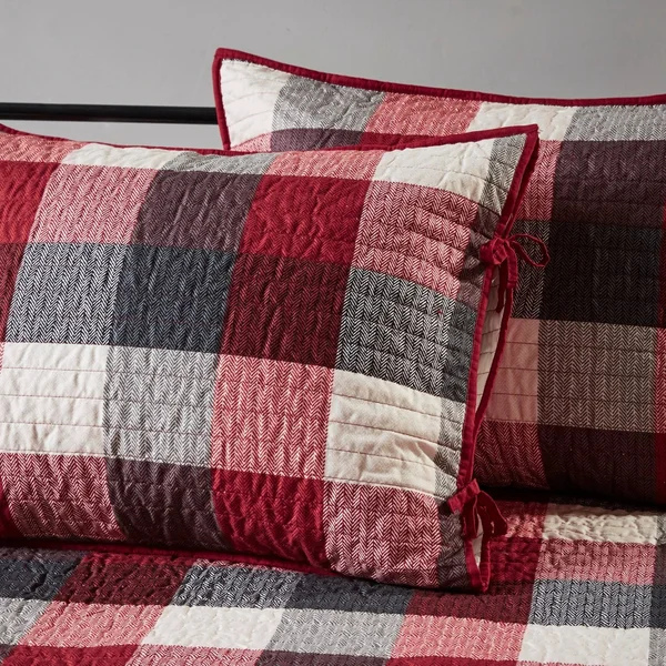 Madison Park Ridge 6 Piece Daybed Reversible Daybed Cover Set - Red