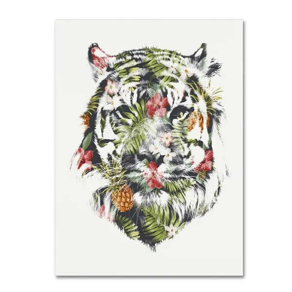 Tropical Tiger by Robert Farkas - 35x47-Inch Canvas Wall Art
