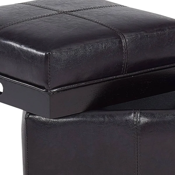 Anton II Storage Ottoman - White