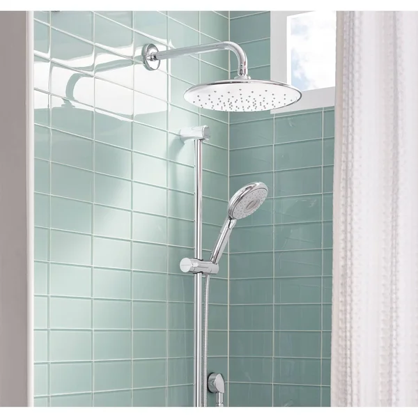 American Standard 9038001.002 Spectra+ Rain 11-inch Shower Head, 1.8 GPM, Polished Chrome