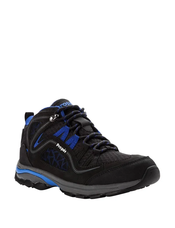 Prop閠 Women's Propet Peak Sneaker & Widths - Black/Royal Blue - 10.5M