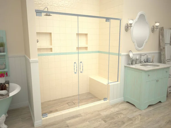 Tile Redi WD3760C-RB37-KIT Base&N Bench 37x22 x 72x22 Single Threshold Shower Base with Bech and Drain Grate