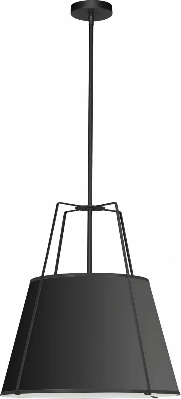 Dainolite TRA-1P-BK Trapezoid - 1 Light Trapezoid Pendant Black