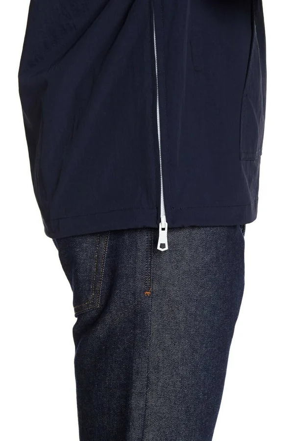 Tommy Hilfiger Men's Hooded Half-Zip Jacket - Navy