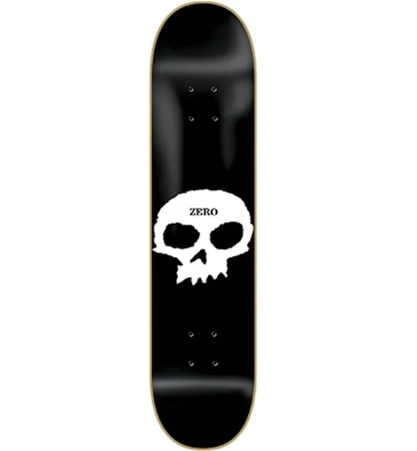 Zero Skateboards Single Skull Skateboard Deck - 8x22 x 32x22