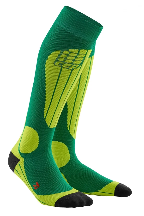 CEP Men's Ski Thermo Socks 4 - Forest/Light Green