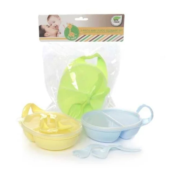 Case of [48] Baby Food Storage Sets - 3 Piece