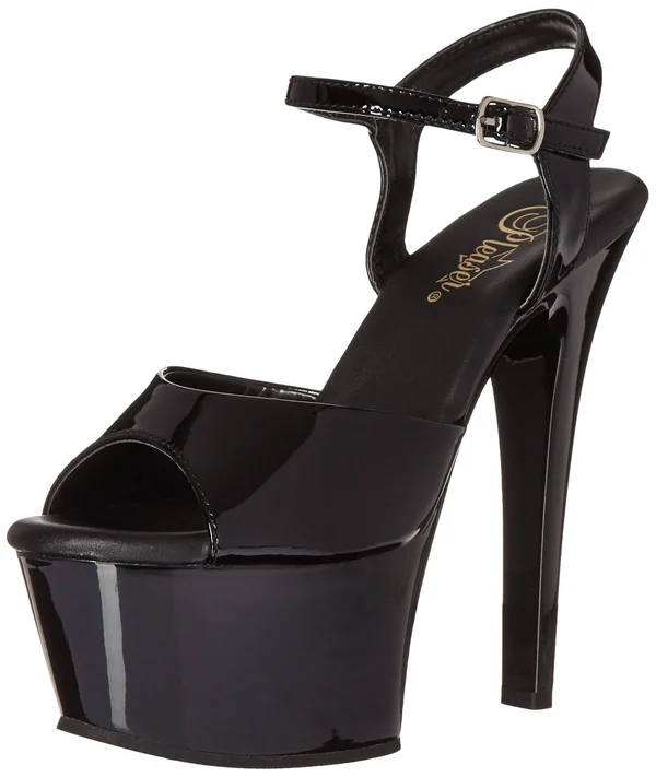 Pleaser - ASPIRE-609 5 - Black Patent/Black