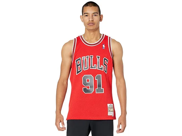 Dennis Rodman Chicago Bulls Mitchell & Ness Hardwood Classics 1997-98 Swingman Jersey - Red