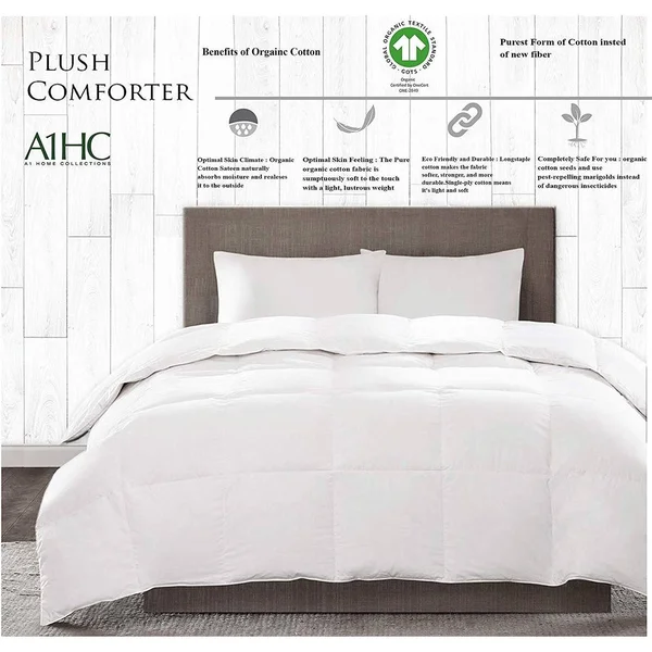 A1 Home Collections All Season 100% Down Alternative Microfiber Fill Duvet Insert - Size: King