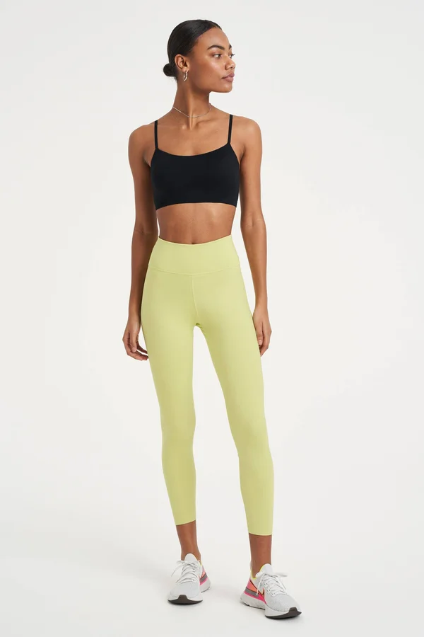 Nike One Luxe Women's Mid-Rise 7/8 Tights in Limelight/Green, Size: XL, BQ9994-367