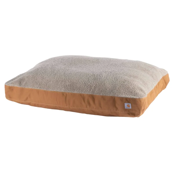 Carhartt Sherpa Top Dog Bed - Brown, Large