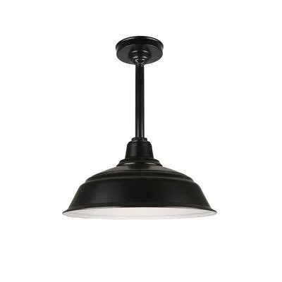 Yamada 1 - Light Single Dome Pendant 17 Stories Finish: Black, Size: 22.5x22 H x 17x22 W x 17x22 D