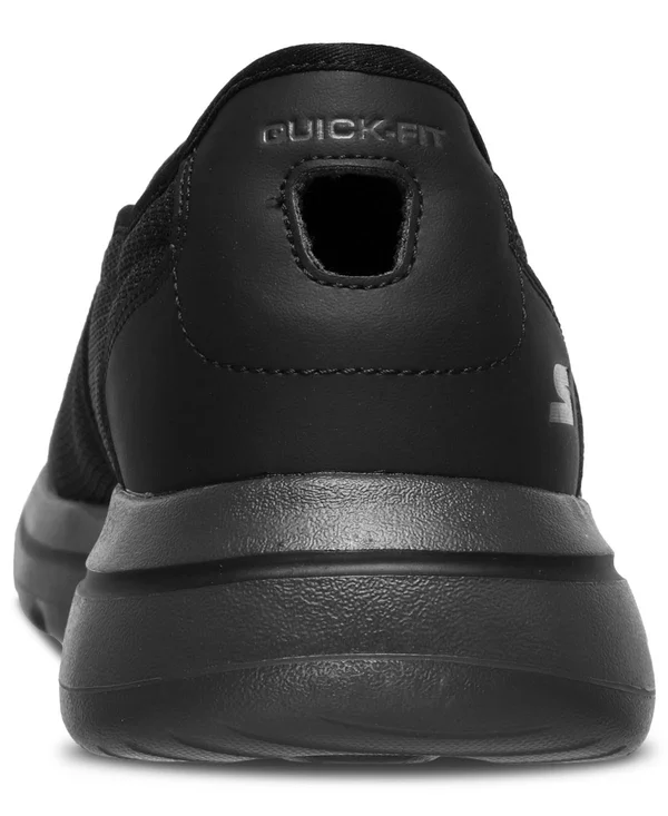 Skechers Men's GOwalk 5 Delco Slip on Sneaker, Black/Charcoal