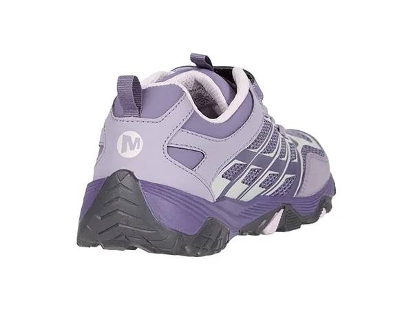 Merrell Kids Moab FST Low A/C Waterproof Girls Shoes 9234557 - 12 Little Kid W, Cadet, Purple Ash