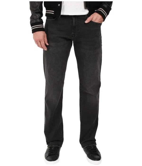 Mavi Men's Zach Straight Leg in Grey Williamsburg, Men's Jeans