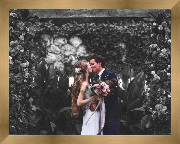 Metallic Bronze Wood Picture Frame with Acrylic Front and Foam Board Backing - Size: 16x 24