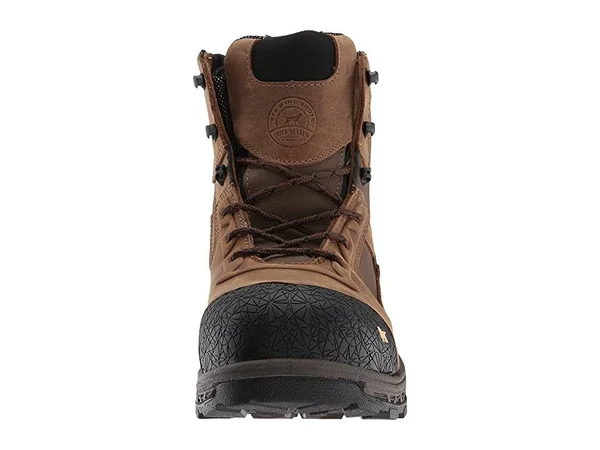 Irish Setter Men's Kasota Waterproof 6 inch Side Zip Safety Toe Work Boots - 14 2E, Brown