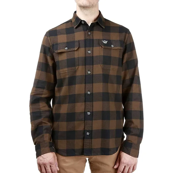 Moosejaw Men's on The Rocks Flannel - XL - Wood - Black