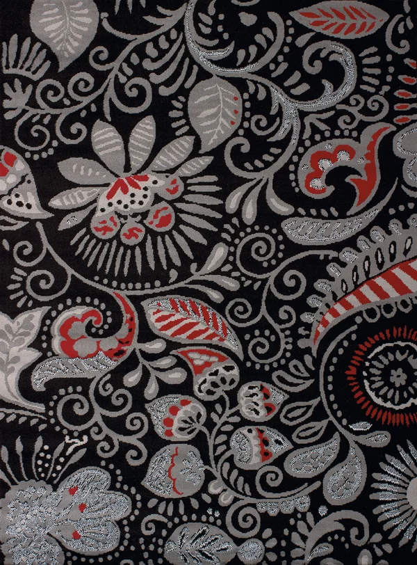 United Weavers Dallas Bandanna Black Area Rug