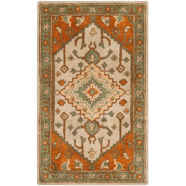 Safavieh Heritage Light Blue/Rust 4 ft. x 6 ft. Area Rug