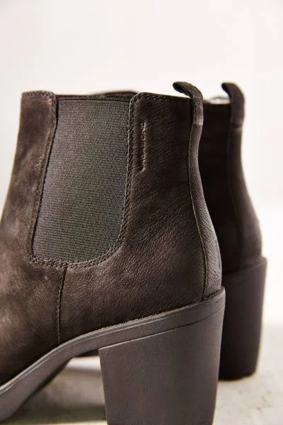 Vagabond Grace Mid Heel Ankle Boot - Black