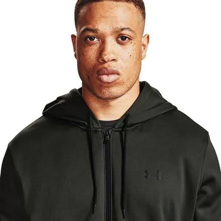 Under Armour Men's Armour Fleece Full Zip Hoodie - Green, XL