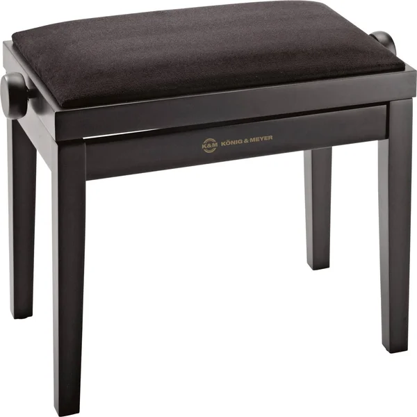 Konig & Meyer 13900 Piano Bench - Black Matte/Velvet